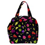 Vector Seamless Summer Fruits Pattern Colorful Cartoon Background Boxy Hand Bag