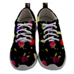 Vector Seamless Summer Fruits Pattern Colorful Cartoon Background Women Athletic Shoes