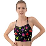 Vector Seamless Summer Fruits Pattern Colorful Cartoon Background Mini Tank Bikini Top