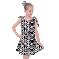 Graphic Design Decoration Abstract Seamless Pattern Kids  Tie Up Tunic Dress by Vaneshart