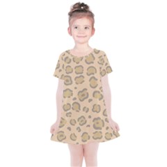 Leopard Print Kids  Simple Cotton Dress by Sobalvarro