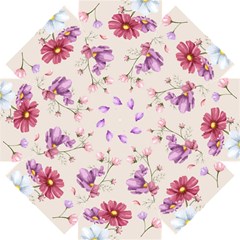 Vector Hand Drawn Cosmos Flower Pattern Straight Umbrellas by Sobalvarro