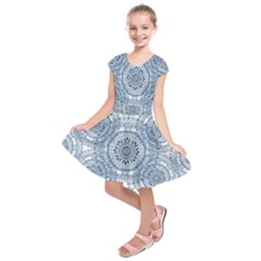 Boho Pattern Style Graphic Vector Kids  Short Sleeve Dress by Sobalvarro