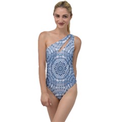 Boho Pattern Style Graphic Vector To One Side Swimsuit by Sobalvarro