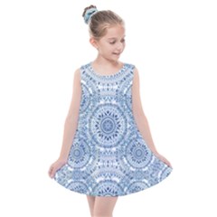 Boho Pattern Style Graphic Vector Kids  Summer Dress by Sobalvarro