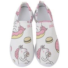 Unicorn Seamless Pattern Background Vector (1) Men s Slip On Sneakers by Sobalvarro