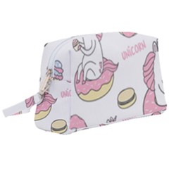 Unicorn Seamless Pattern Background Vector (1) Wristlet Pouch Bag (large) by Sobalvarro