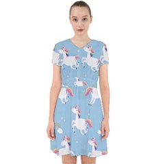 Unicorn Seamless Pattern Background Vector (2) Adorable In Chiffon Dress by Sobalvarro