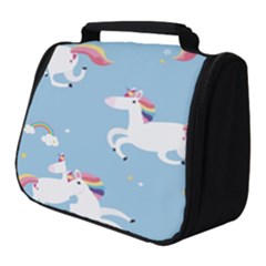 Unicorn Seamless Pattern Background Vector (2) Full Print Travel Pouch (small) by Sobalvarro