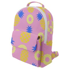 Pop Art Pineapple Seamless Pattern Vector Flap Pocket Backpack (small) by Sobalvarro