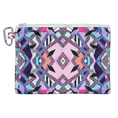 Marble Texture Print Fashion Style Patternbank Vasare Nar Abstract Trend Style Geometric Canvas Cosmetic Bag (xl) by Sobalvarro