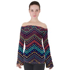 Ethnic  Off Shoulder Long Sleeve Top by Sobalvarro