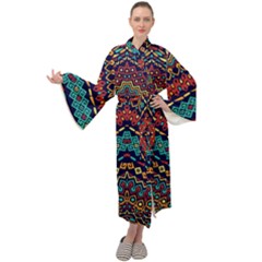 Ethnic  Maxi Velour Kimono by Sobalvarro