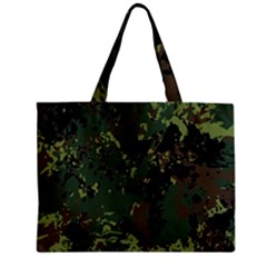 Military Background Grunge Style Zipper Mini Tote Bag by Vaneshart