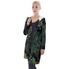 Military Background Grunge Style Hooded Pocket Cardigan by Vaneshart