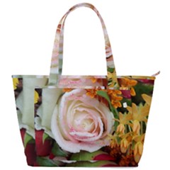 Floral Bouquet Orange Pink Rose Back Pocket Shoulder Bag  by yoursparklingshop