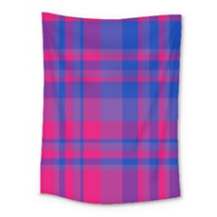 Bisexual Plaid Medium Tapestry by NanaLeonti