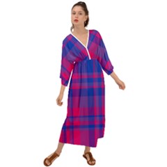 Bisexual Plaid Grecian Style  Maxi Dress by NanaLeonti