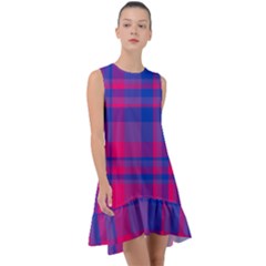 Bisexual Plaid Frill Swing Dress by NanaLeonti