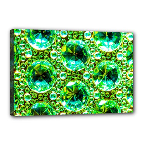 Cut Glass Beads Canvas 18  X 12  (stretched) by essentialimage