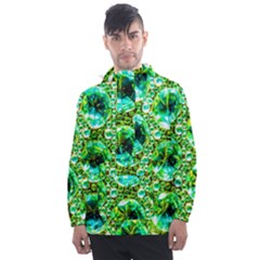 Cut Glass Beads Men s Front Pocket Pullover Windbreaker by essentialimage