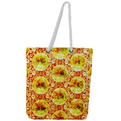 Cut Glass Beads Full Print Rope Handle Tote (large) by essentialimage