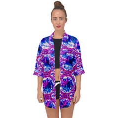 Cut Glass Beads Open Front Chiffon Kimono by essentialimage