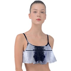 Cloud Island With A Horizon So Clear Frill Bikini Top by pepitasart