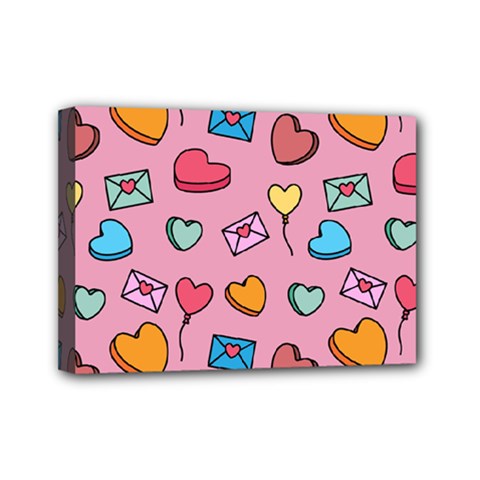 Candy Pattern Mini Canvas 7  X 5  (stretched) by Sobalvarro