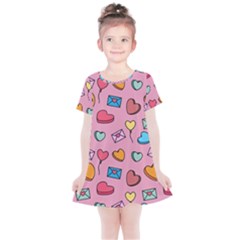 Candy Pattern Kids  Simple Cotton Dress by Sobalvarro