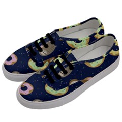 Cute Sloth With Sweet Doughnuts Men s Classic Low Top Sneakers by Sobalvarro