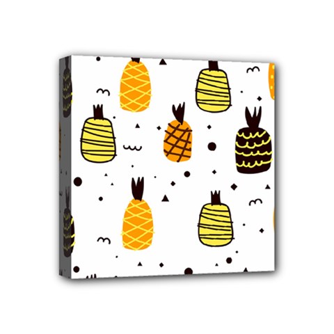 Pineapples Mini Canvas 4  X 4  (stretched) by Sobalvarro