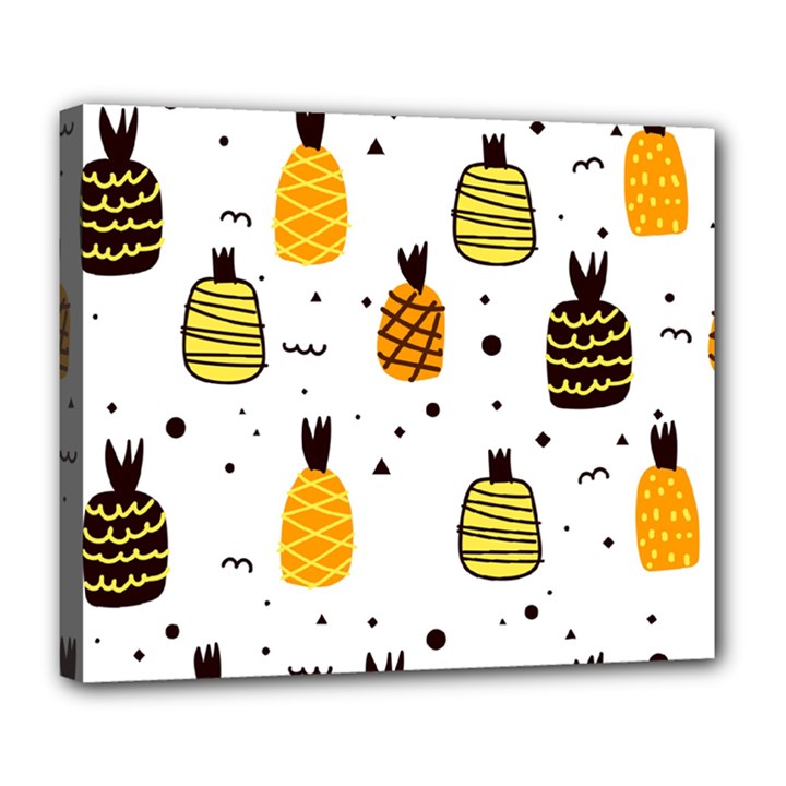 Pineapples Deluxe Canvas 24  x 20  (Stretched)