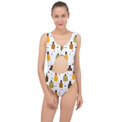 Pineapples Center Cut Out Swimsuit by Sobalvarro