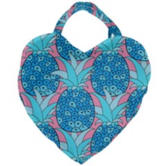 Pineapples Giant Heart Shaped Tote by Sobalvarro