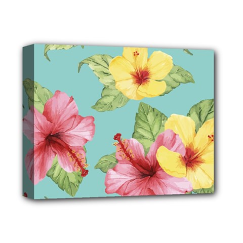 Hibiscus Deluxe Canvas 14  X 11  (stretched) by Sobalvarro