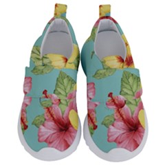 Hibiscus Kids  Velcro No Lace Shoes by Sobalvarro