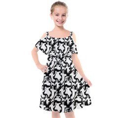 Ghosts Kids  Cut Out Shoulders Chiffon Dress by bloomingvinedesign