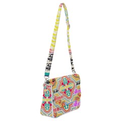 Floral Shoulder Bag With Back Zipper by ABjCompany