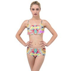 Floral Layered Top Bikini Set by ABjCompany