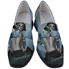 Wonderful Fantasy Women Women s Chunky Heel Loafers by FantasyWorld7