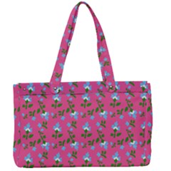 Carnation Pattern Pink Canvas Work Bag by snowwhitegirl