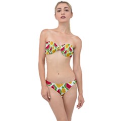 Watermelon Pattern Se Fruit Summer Classic Bandeau Bikini Set by Vaneshart