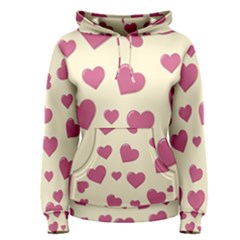 Flat Love Symbol Pattern Women s Pullover Hoodie by Vaneshart