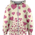 Flat Love Symbol Pattern Kids  Zipper Hoodie Without Drawstring View1