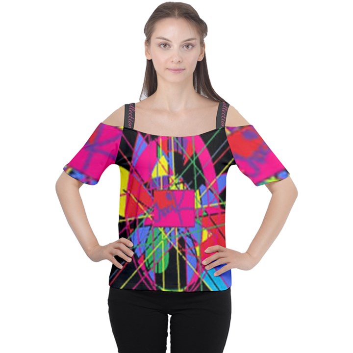 Club Fitstyle Fitness by Traci K Cutout Shoulder Tee