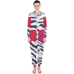 Striped By Traci K Hooded Jumpsuit (ladies) 