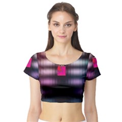 Aquarium By Traci K Short Sleeve Crop Top by tracikcollection