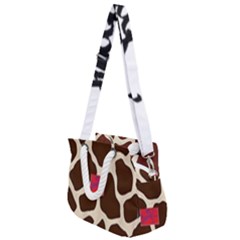 Giraffe By Traci K Rope Handles Shoulder Strap Bag by tracikcollection