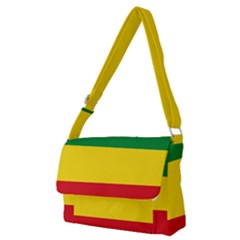 Ethiopia Tricolor Full Print Messenger Bag (m) by abbeyz71